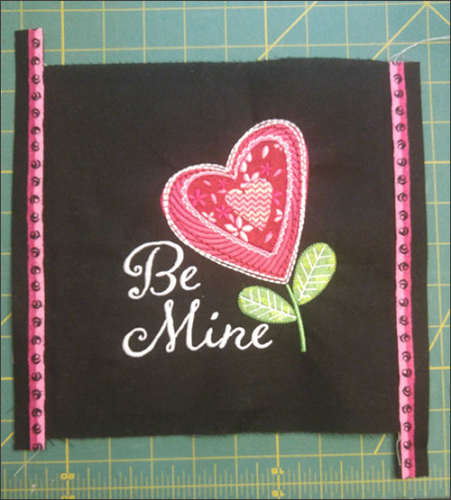 Be Mine Wall Hanging embroidery project