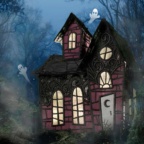 Freestanding Lace Haunted House