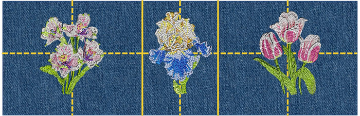 Jane's Favorite Garden Apron machine embroidery project