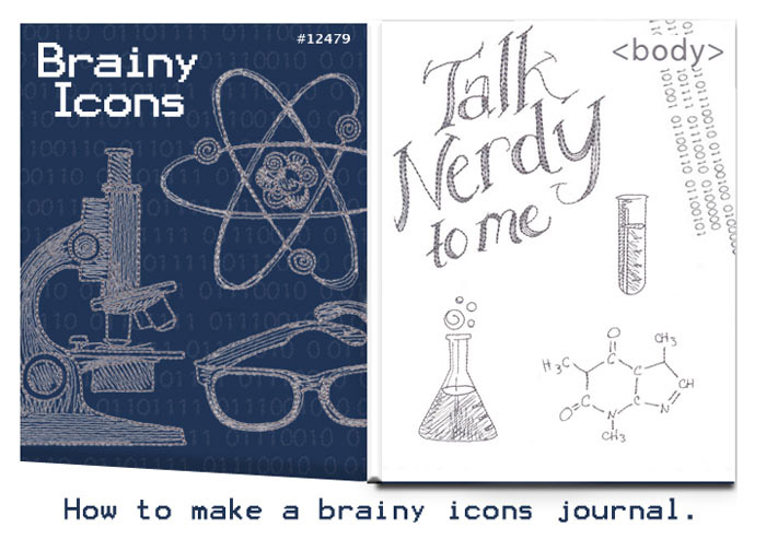 How to make a brainy icons journal cover