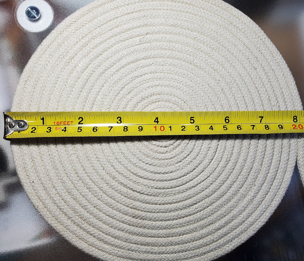 Easy DIY Rope Bowl measure
